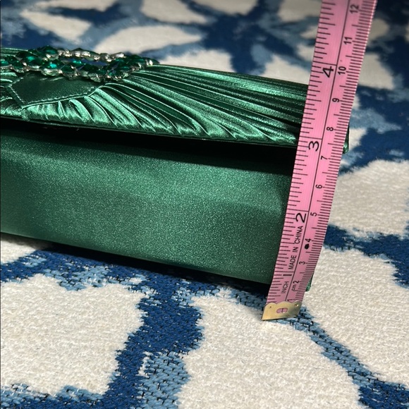 Wicked green fancy going out purse with jewel  details - Picture 13 of 16